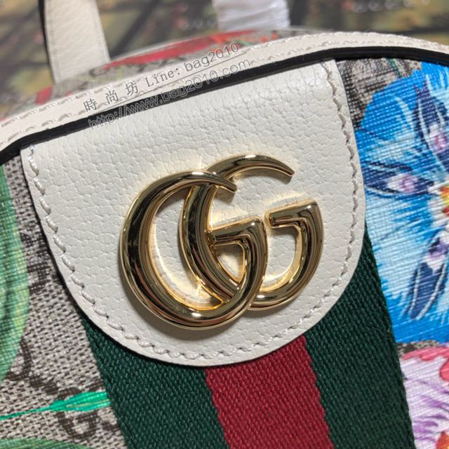 Gucci包 古馳女包 547965 花膠/白皮 gucci雙肩女包 gucci後背包  gudj1401